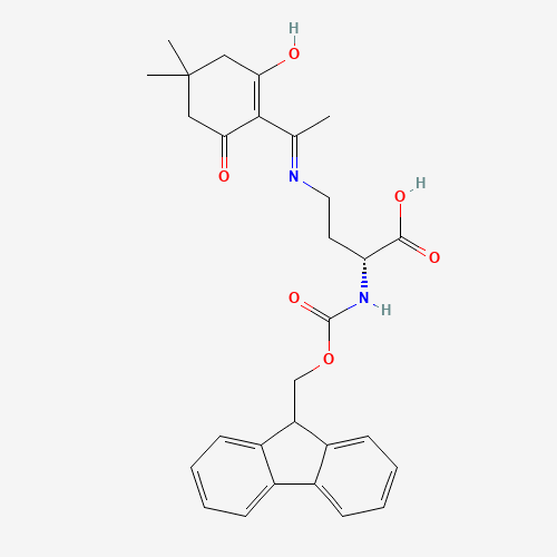 FMOC-D-DAB(DDE)-OH (CAS: 596797-14-7) - Chemical Structure and Molecular Formula 