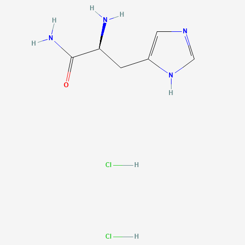 H-HIS-NH2 2HCL (CAS: 71666-95-0) - Chemical Structure and Molecular Formula 
