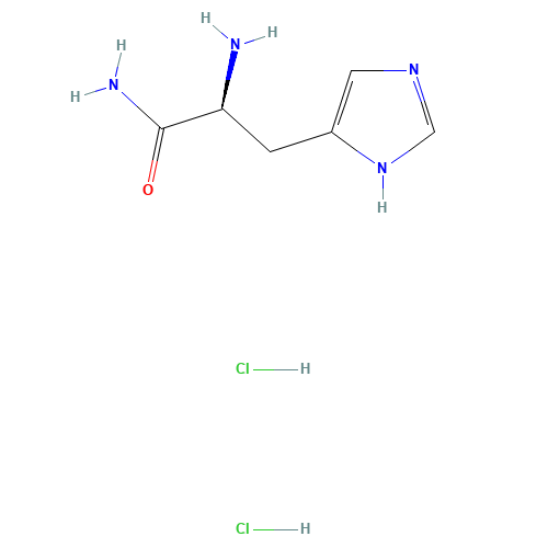 H-HIS-NH2 2HCL (CAS: 71666-95-0) - Chemical Structure and Molecular Formula 