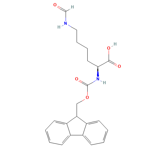 FMOC-LYS(FOR)-OH (CAS: 201004-23-1) - Chemical Structure and Molecular Formula 