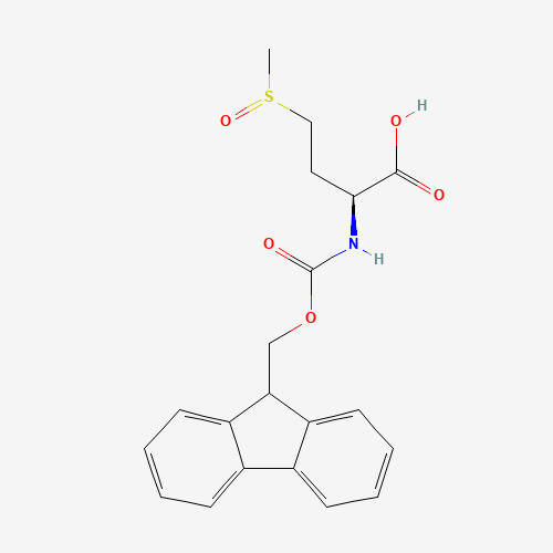 FMOC-MET(O)-OH (CAS: 76265-70-8) - Chemical Structure and Molecular Formula 