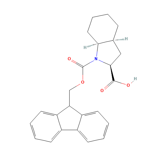 Fmoc-L-octahydroindole-2-carboxylic acid (CAS: 130309-37-4) - Chemical Structure and Molecular Formula 