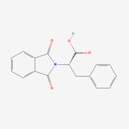 N-PHTHALOYL-L-PHENYLALANINE (CAS: 5123-55-7) - Chemical Structure and Molecular Formula 