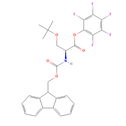 FMOC-SER(TBU)-OPFP (CAS: 105751-13-1) - Chemical Structure and Molecular Formula 