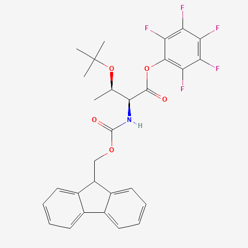 FMOC-THR(TBU)-OPFP (CAS: 117088-31-0) - Chemical Structure and Molecular Formula 