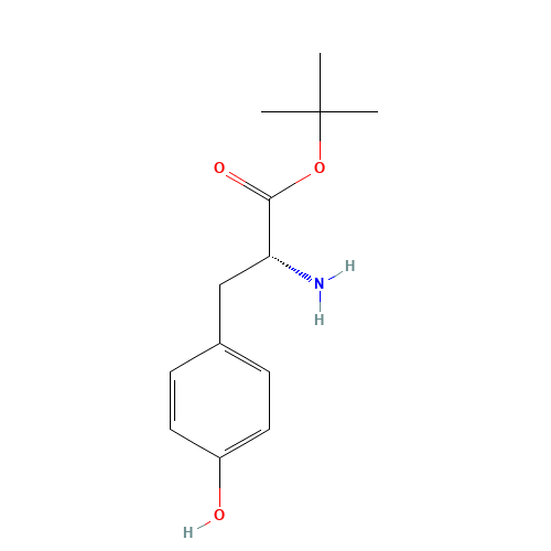 H-D-TYR-OTBU (CAS: 87553-74-0) - Chemical Structure and Molecular Formula 