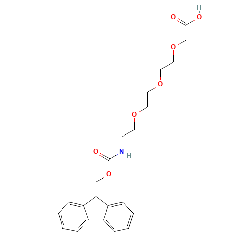 Fmoc-9-amino-4,7-dioxanonanoic acid (CAS: 139338-72-0) - Chemical Structure and Molecular Formula 