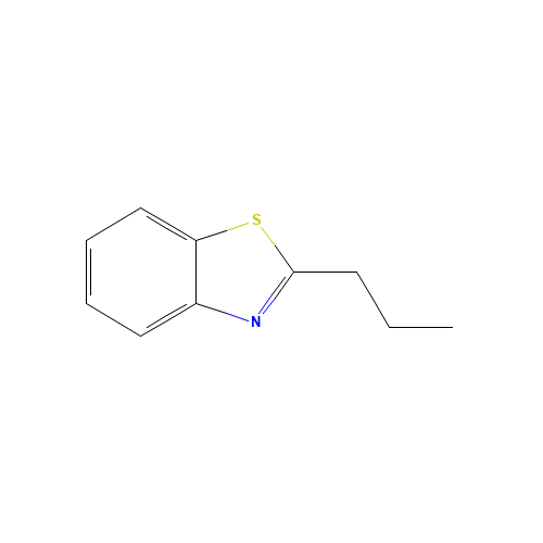 2-Propylbenzothiazole (CAS: 17229-76-4) - Chemical Structure and Molecular Formula 
