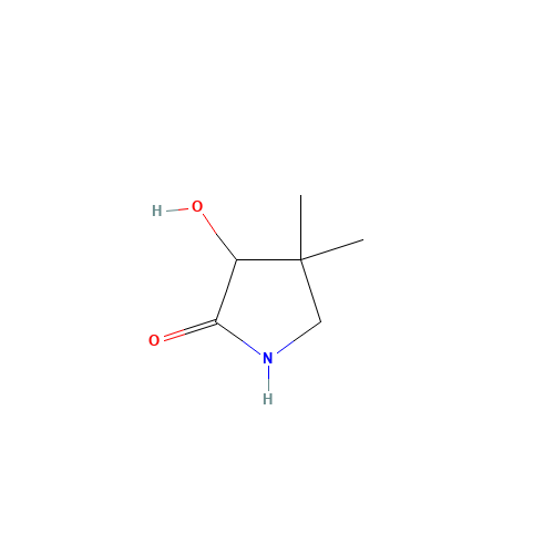 3-hydroxy-4,4-diMethyl-2-Pyrrolidinone (CAS: 70006-38-1) - Chemical Structure and Molecular Formula 