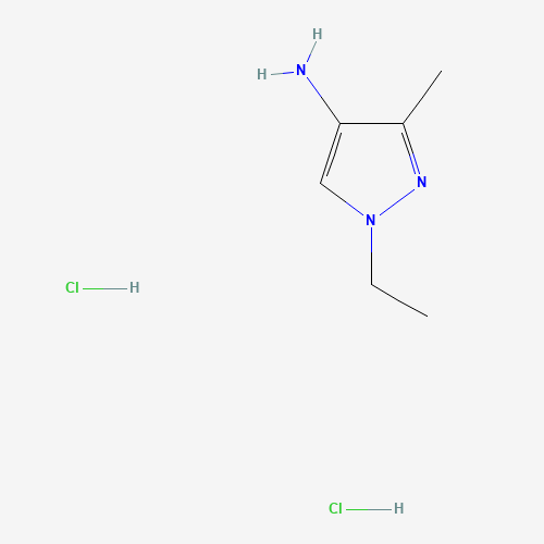 1-ETHYL-3-METHYL-1H-PYRAZOL-4-YLAMINE (CAS: 1185293-13-3) - Chemical Structure and Molecular Formula 