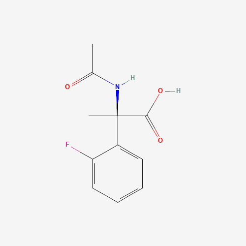 (R)-2-acetaMido-2-(2-fluorophenyl)propanoic acid (CAS: 267401-33-2) - Chemical Structure and Molecular Formula 
