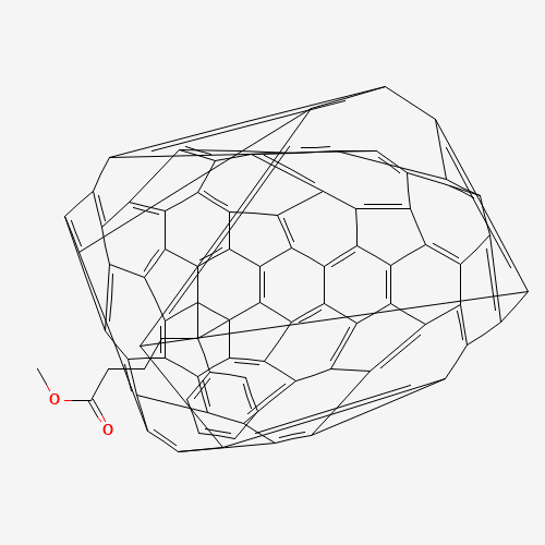 (6,6)-PHENYL C71 BUTYRIC ACID METHYL ESTER, 99% (MIXTURE OF ISOMERS) (CAS: 609771-63-3) - Chemical Structure and Molecular Formula 