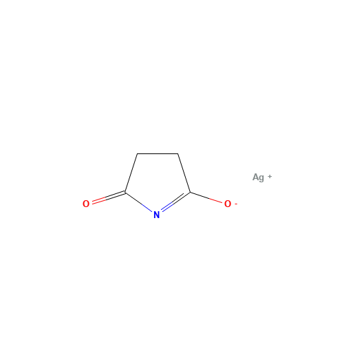 Succinimide, silver(1+) salt (CAS: 55047-82-0) - Chemical Structure and Molecular Formula 
