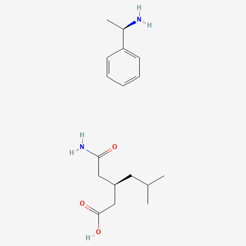 (R)-3-(CARBAMOYLMETHYL)-5-METHYLHEXANOIC ACID (CAS: 185815-61-6) - Chemical Structure and Molecular Formula 