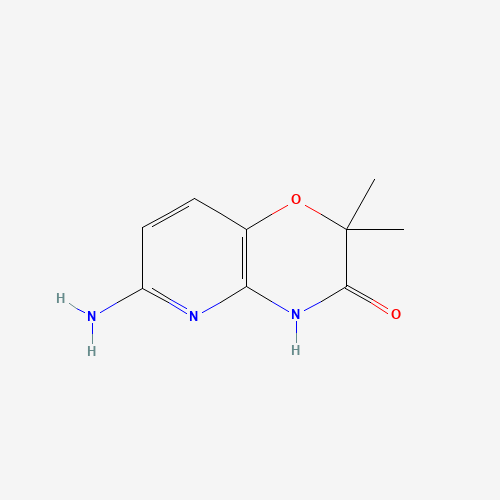 6-AMINO-2,2-DIMETHYL-2H-PYRIDO[3,2-B][1,4]OXAZIN-3(4H)-ONE (CAS: 1002726-62-6) - Chemical Structure and Molecular Formula 