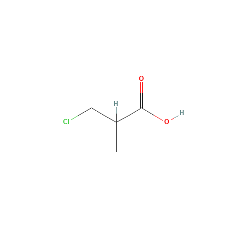 3-chloro-2-methylpropionic acid (CAS: 16674-04-7) - Chemical Structure and Molecular Formula 