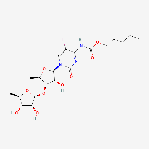 3’-O-(5’-Deoxy-α-D-ribofuranosyl) Capecitabine (CAS: 1262133-68-5) - Chemical Structure and Molecular Formula 