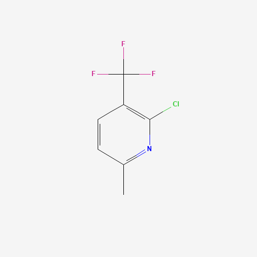 2-CHLORO-6-METHYL-3-(TRIFLUOROMETHYL)PYRIDINE (CAS: 1099597-74-6) - Chemical Structure and Molecular Formula 