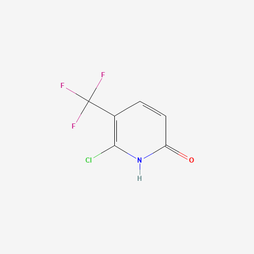 6-CHLORO-5-(TRIFLUOROMETHYL)PYRIDIN-2-OL (CAS: 76041-77-5) - Chemical Structure and Molecular Formula 