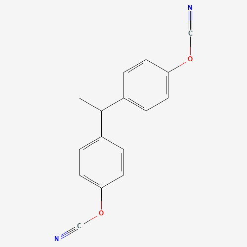 1,1-Bis(4-cyanatophenyl)ethane (CAS: 47073-92-7) - Chemical Structure and Molecular Formula 
