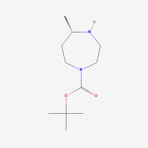 (S)-tert-butyl 5-methyl-1,4-diazepane-1-carboxylate (CAS: 1260619-37-1) - Chemical Structure and Molecular Formula 