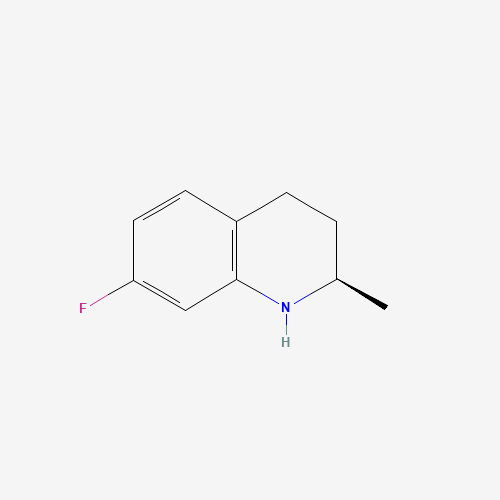 (R)-7-fluoro-2-Methyl-1,2,3,4-tetrahydroquinoline (CAS: 1388106-07-7) - Chemical Structure and Molecular Formula 