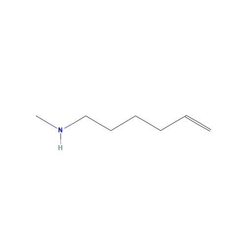 N-Methyl-1-amino-hex-5-ene (CAS: 55863-02-0) - Chemical Structure and Molecular Formula 