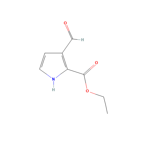 Ethyl 3-forMyl-1H-pyrrole-2-carboxylate (CAS: 36131-43-8) - Chemical Structure and Molecular Formula 