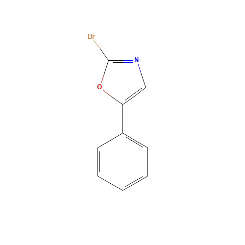 2-bromo-5-phenyl-1,3-oxazole (CAS: 129053-70-9) - Chemical Structure and Molecular Formula 