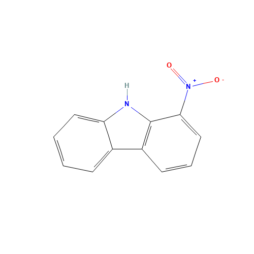 9H-Carbazole, 1-nitro- (CAS: 31438-22-9) - Chemical Structure and Molecular Formula 