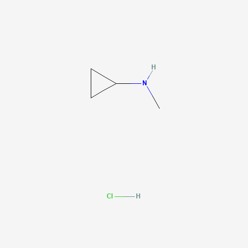N-CYCLOPROPYL-METHYLAMINE HCL (CAS: 67376-94-7) - Chemical Structure and Molecular Formula 