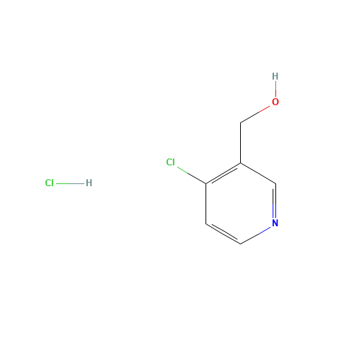 (4-Chloropyridin-3-yl)Methanol hydrochloride (CAS: 245124-17-8) - Chemical Structure and Molecular Formula 