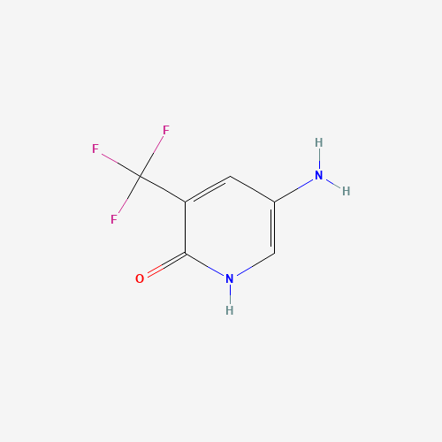 5-Amino-3-(trifluoromethyl)pyridin-2-ol (CAS: 1373232-58-6) - Chemical Structure and Molecular Formula 