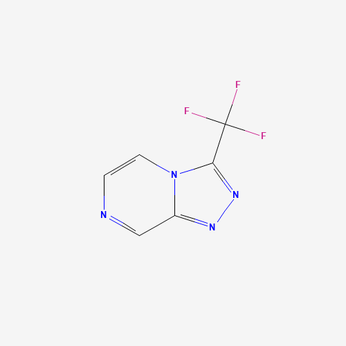 3-(Trifluoromethyl)-1,2,4-triazolo[4,3-a]pyrazine (CAS: 486460-20-2) - Chemical Structure and Molecular Formula 