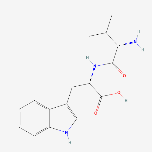 H-VAL-TRP-OH (CAS: 24587-37-9) - Chemical Structure and Molecular Formula 