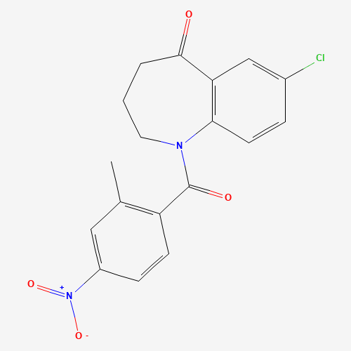 7-Chloro-1,2,3,4-tetrahydro-1-(2-methyl-4-nitrobenzoyl)-5H-1-benzazepin-5-one (CAS: 137982-91-3) - Related Chemical Product
