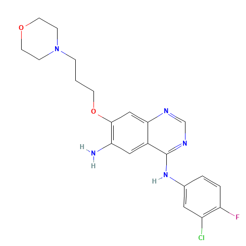 N4-(3-chloro-4-fluorophenyl)-7-(3-Morpholinopropoxy)quinazoline-4,6-diaMine (CAS: 267243-68-5) - Related Chemical Product