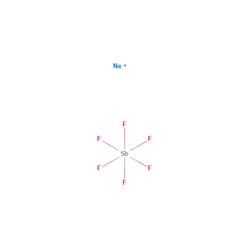 Sodium hexafluoroantimonate (CAS: 16925-25-0) - Chemical Structure and Molecular Formula 