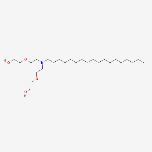 2,2'-(Octadecylimino)diethanol (CAS: 26635-92-7) - Chemical Structure and Molecular Formula 