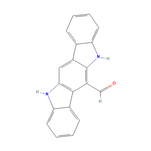 6-Formylindolo[3,2-b]carbazole (CAS: 229020-82-0) - Chemical Structure and Molecular Formula 