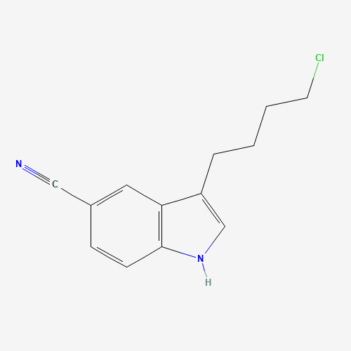 3-(4-Chlorbutyl)-1H-indol-5-carbonitril chemical structure 3-(4-Chlorbutyl)-1H-indol-5-carbonitril (CAS: 143612-79-7) - Chemical Structure and Molecular Formula