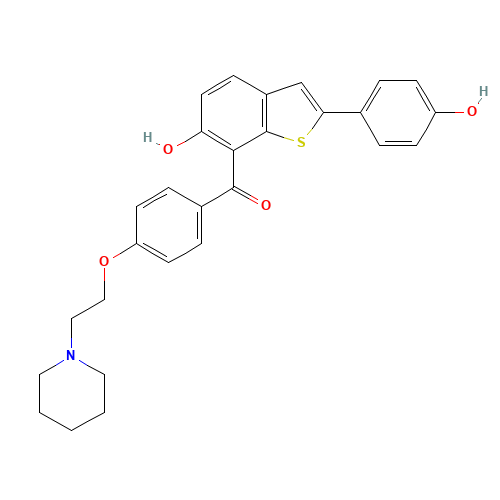 [6-Hydroxy-2-(4-hydroxyphenyl)-benzo[b]thien-7-yl][4-[2-(1-piperidinyl) ethoxy]phenyl]methanone (CAS: 1391054-73-1) - Related Chemical Product