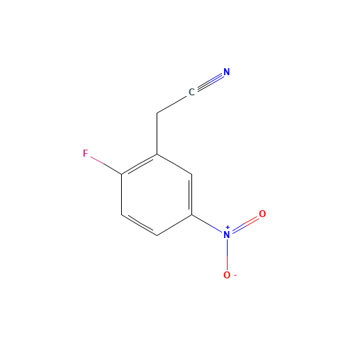 2-Fluoro-5-nitrophenylacetonitrile (CAS: 1000339-92-3) - Chemical Structure and Molecular Formula 