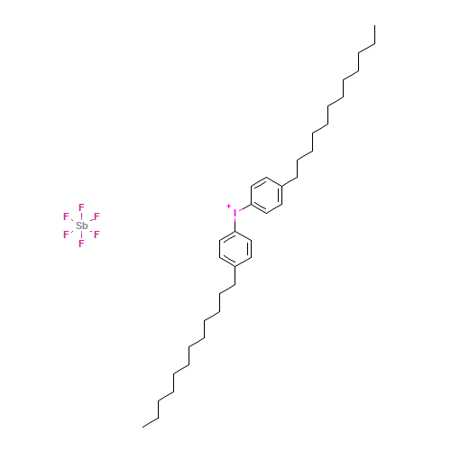 Bis(4-dodecylphenyl)iodonium hexaflurorantimonate (CAS: 71786-70-4) - Related Chemical Product