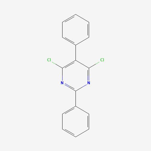 4,6-DICHLORO-2,5-DIPHENYLPYRIMIDINE (CAS: 29133-99-1) - Chemical Structure and Molecular Formula 