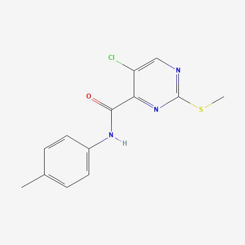 5-Chloro-2-(Methylthio)-N-p-tolypyriMidine-4-carboxaMide (CAS: 306958-67-8) - Chemical Structure and Molecular Formula 