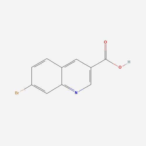 7-BROMOQUINOLINE-3-CARBOXYLIC ACID (CAS: 892874-34-9) - Chemical Structure and Molecular Formula 