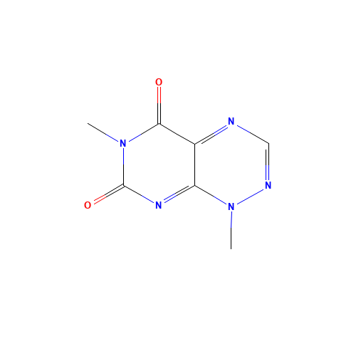 Toxoflavin (CAS: 84-82-2) - Chemical Structure and Molecular Formula 