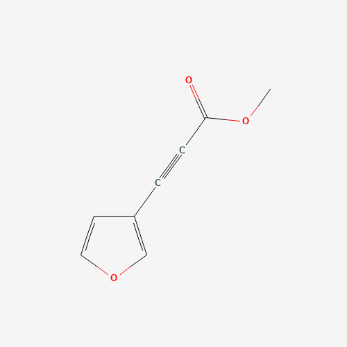2-Propynoic acid, 3-(3-furanyl)-, methyl ester (9CI) (CAS: 147676-00-4) - Chemical Structure and Molecular Formula 