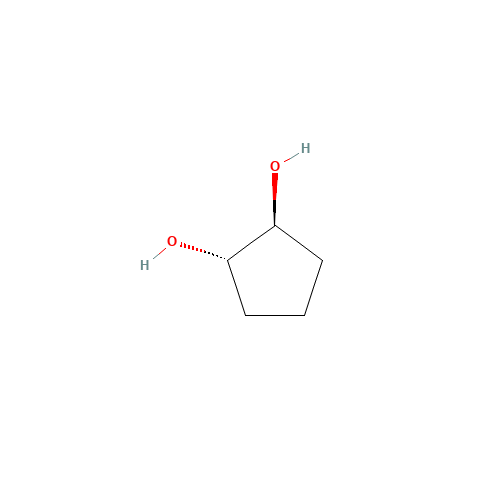 (1S)-TRANS-1,2-CYCLOPENTANEDIOL (CAS: 63261-45-0) - Chemical Structure and Molecular Formula 
